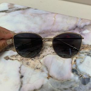 CHANEL Crystal 4258-B Sunglasses Gold